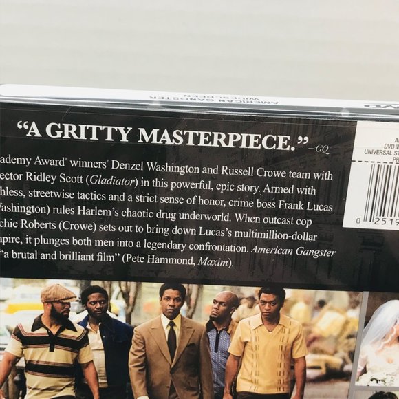 American Gangster DVD 2009 Denzel Washington Not Wrapped But End Seal Intact - Picture 8 of 10